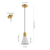 Zambezi Chic Metal LED Pendant