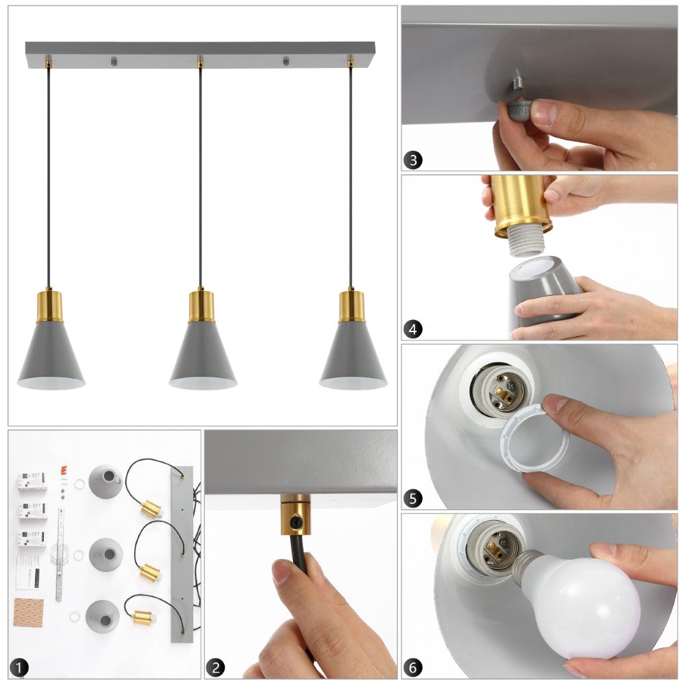 Zambezi Chic Metal LED Pendant