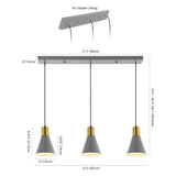 Zambezi Chic Metal LED Pendant