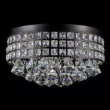Roadrunner 3-Light Crystal Drops/Metal LED Flush Mount