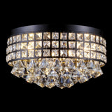 Roadrunner 3-Light Crystal Drops/Metal LED Flush Mount