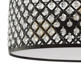 Stork 17" 3-Light Crystal/Metal Drum Semi-Flush Mount