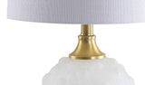 Alisha 22" Dotted Glass/Metal LED Table Lamp