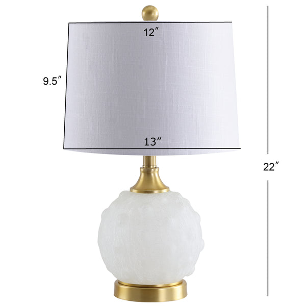 Dimension Image White/Brass Gold