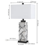 Pedro 27.5" Alabaster LED Table Lamp
