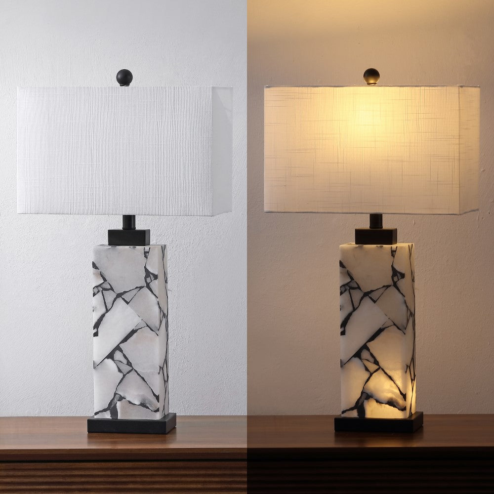 Pedro 27.5" Alabaster LED Table Lamp