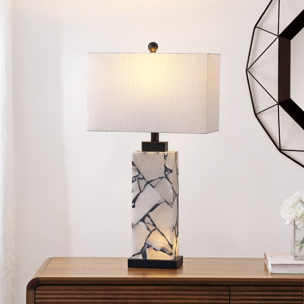 Pedro 27.5" Alabaster LED Table Lamp