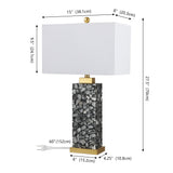 Pedro 27.5" Alabaster LED Table Lamp