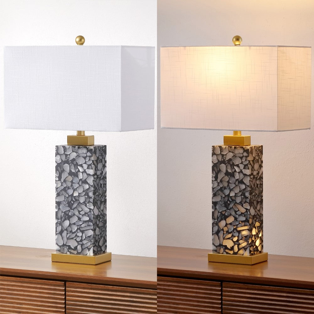 Pedro 27.5" Alabaster LED Table Lamp