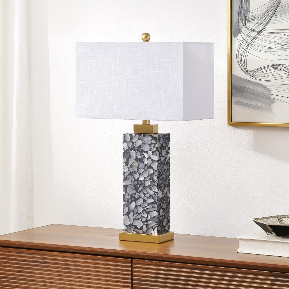 Pedro 27.5" Alabaster LED Table Lamp