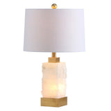 Clark 23" Alabaster/Metal LED Table Lamp