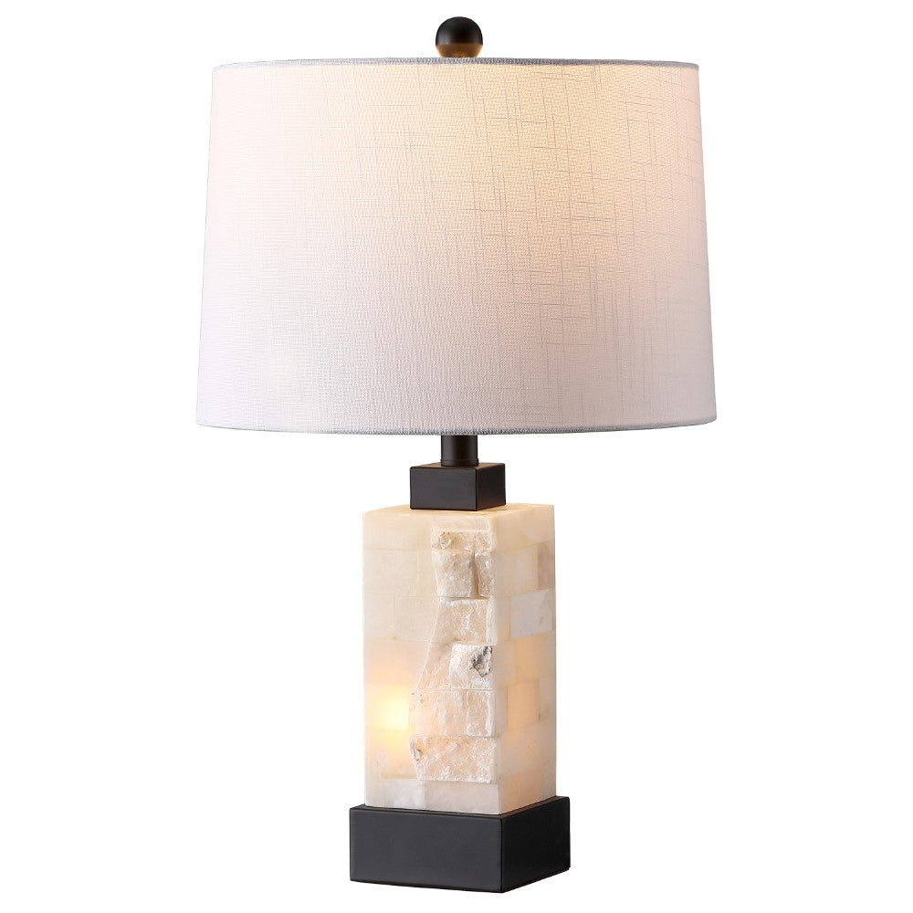 Clark 23" Alabaster/Metal LED Table Lamp