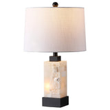 Clark 23" Alabaster/Metal LED Table Lamp