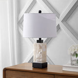 Clark 23" Alabaster/Metal LED Table Lamp