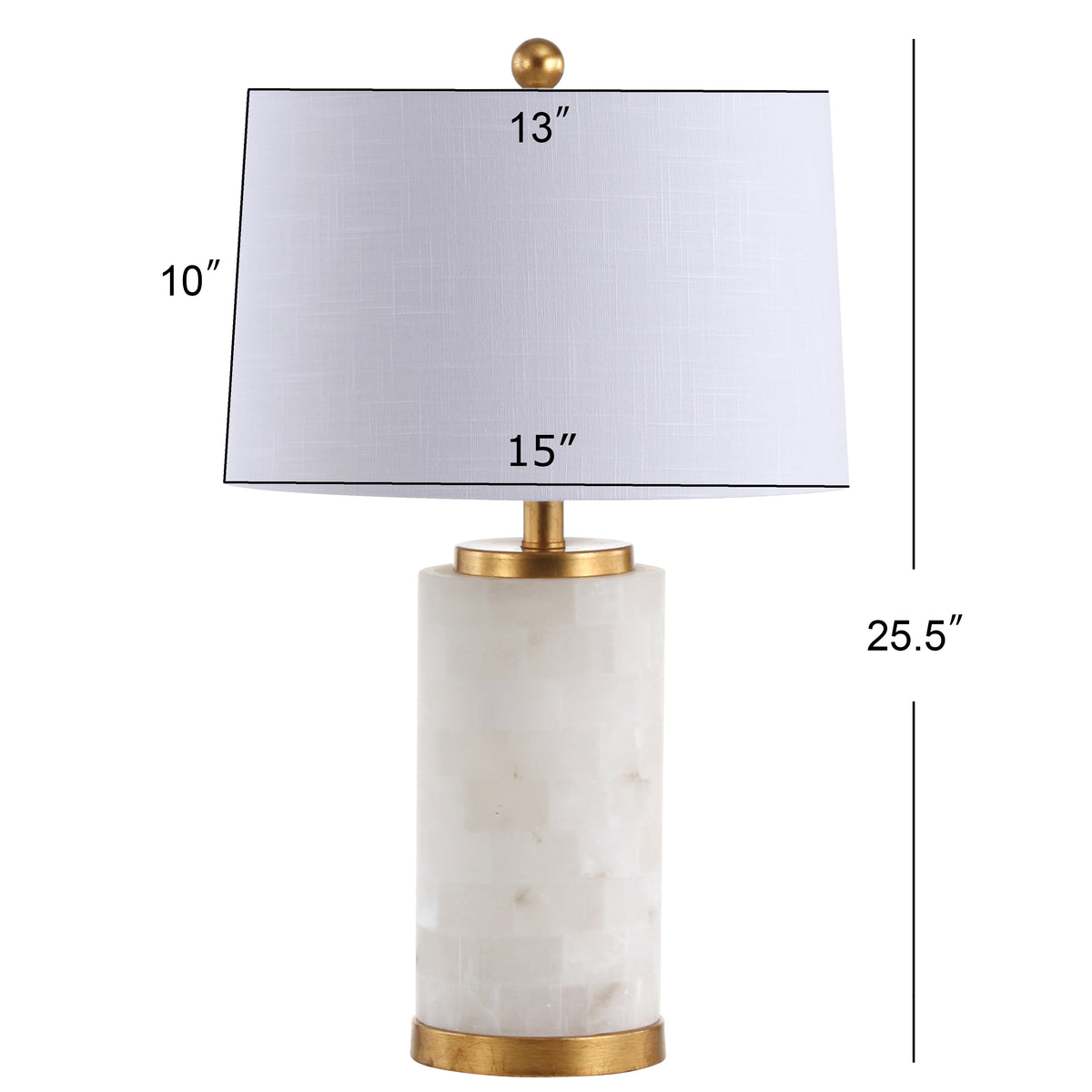 Kelsey 25.5" Alabaster LED Table Lamp