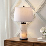 Kelsey 25.5" Alabaster LED Table Lamp
