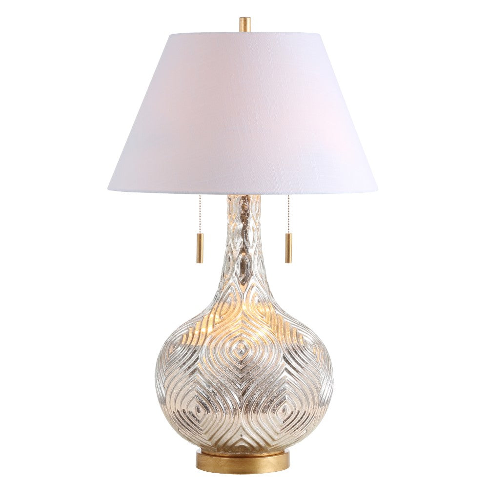 Dexter 30.75" Gourd Glass LED Table Lamp