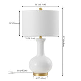 Fiona 27" Ceramic/Metal LED Table Lamp