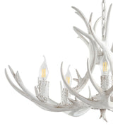 Cindy 30" Adjustable Resin Antler 5-Light LED Chandelier