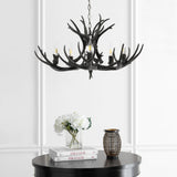 Cindy 30" Adjustable Resin Antler 5-Light LED Chandelier