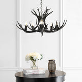 Cindy 30" Adjustable Resin Antler 5-Light LED Chandelier