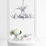 Cindy 30" Adjustable Resin Antler 5-Light LED Chandelier