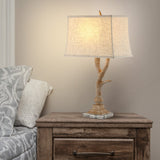 Colorado 29.5" Rustic Resin/Crystal LED Table Lamp