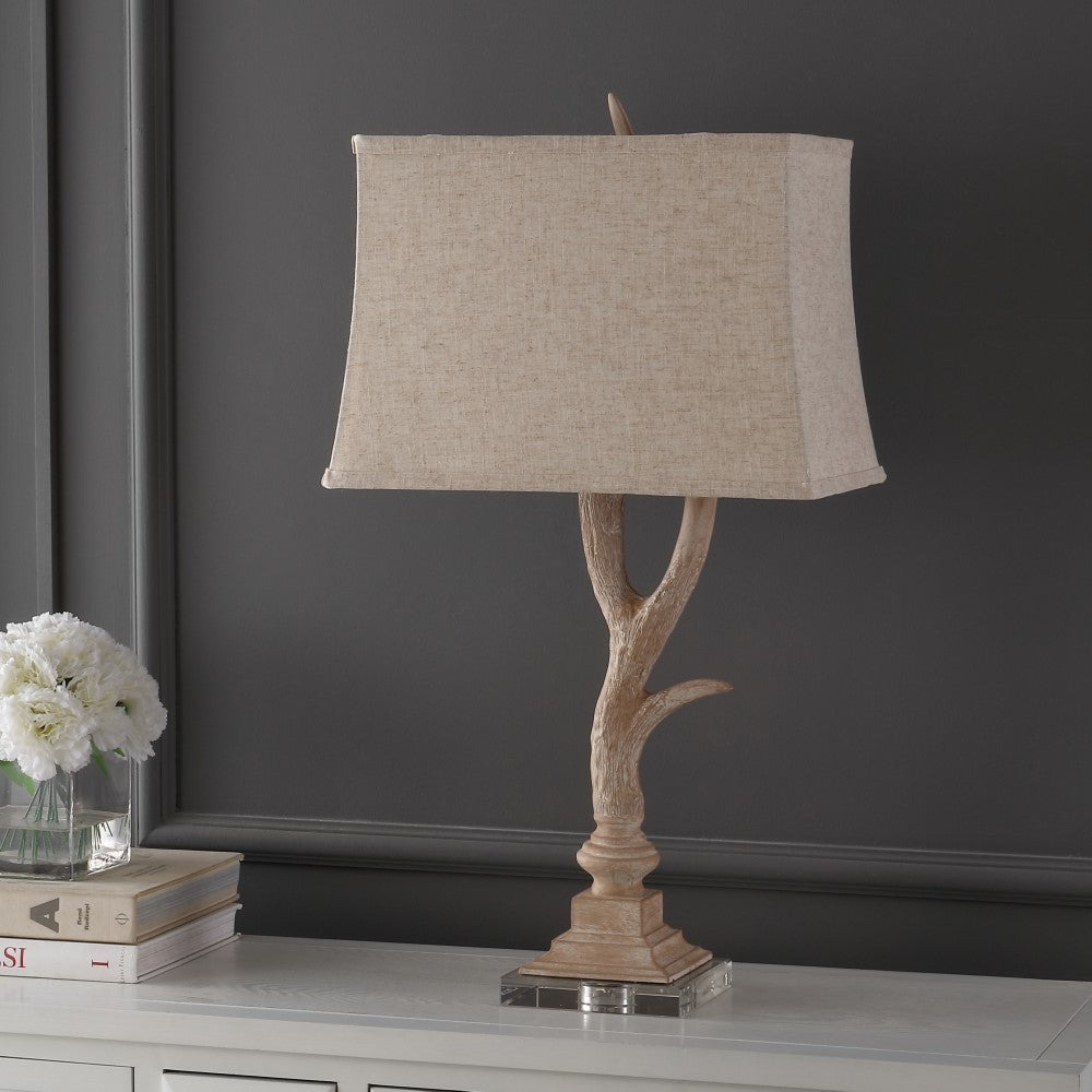 Colorado 29.5" Rustic Resin/Crystal LED Table Lamp