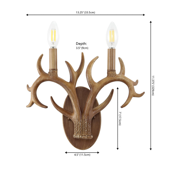 Dimension Image Brown Wood Finish
