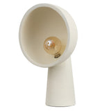 Marina 17.5" Contemporary Minimalist Resin Half-Globe Column LED Table Lamp