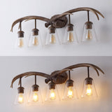 Thakar Adjustable Resin Antler 6-Light Chandelier