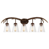 Thakar Adjustable Resin Antler 6-Light Chandelier