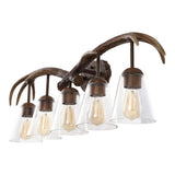 Thakar Adjustable Resin Antler 6-Light Chandelier