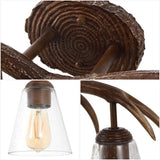 Thakar Adjustable Resin Antler 6-Light Chandelier