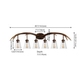 Thakar Adjustable Resin Antler 6-Light Chandelier
