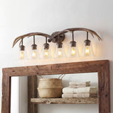 Thakar Adjustable Resin Antler 6-Light Chandelier