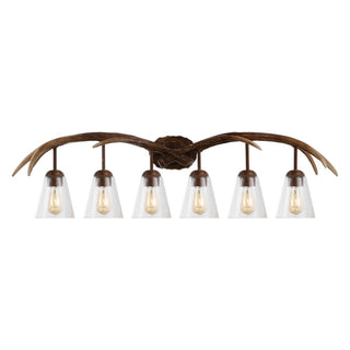 Thakar Adjustable Resin Antler 6-Light Chandelier