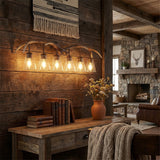 Thakar Adjustable Resin Antler 6-Light Chandelier