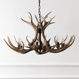 Thakar Adjustable Resin Antler 6-Light Chandelier