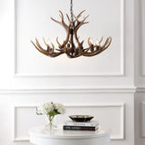 Thakar Adjustable Resin Antler 6-Light Chandelier