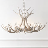 Mist Southwestern Bohemian Resin/Seeded Glass Faux Antler LED Vanity Light