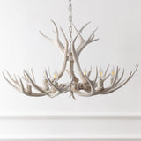 Mist Southwestern Bohemian Resin/Seeded Glass Faux Antler LED Vanity Light