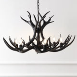 Mist Southwestern Bohemian Resin/Seeded Glass Faux Antler LED Vanity Light