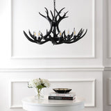 Mist Southwestern Bohemian Resin/Seeded Glass Faux Antler LED Vanity Light