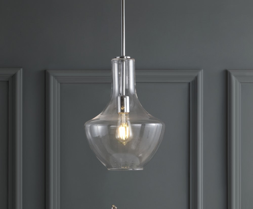 Nile Glass/Metal LED Pendant