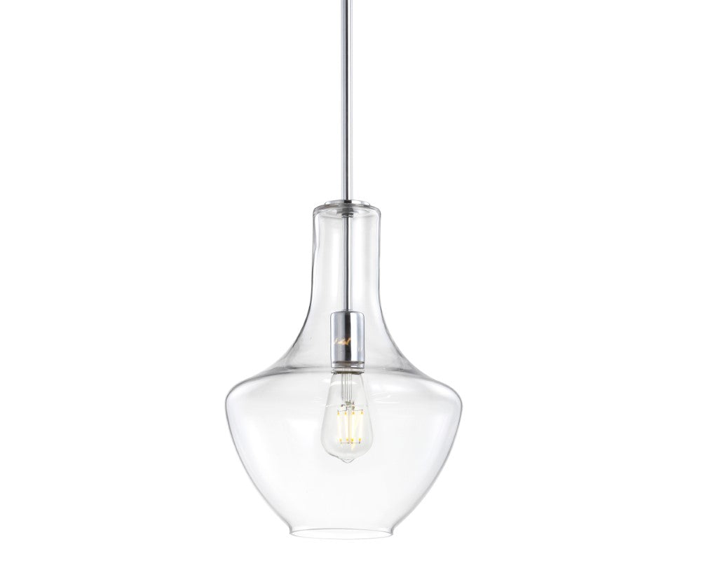 Nile Glass/Metal LED Pendant