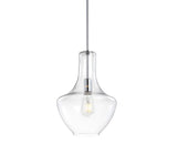 Nile Glass/Metal LED Pendant