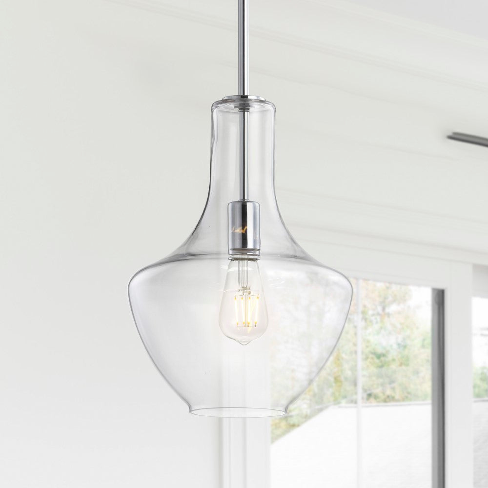 Nile Glass/Metal LED Pendant