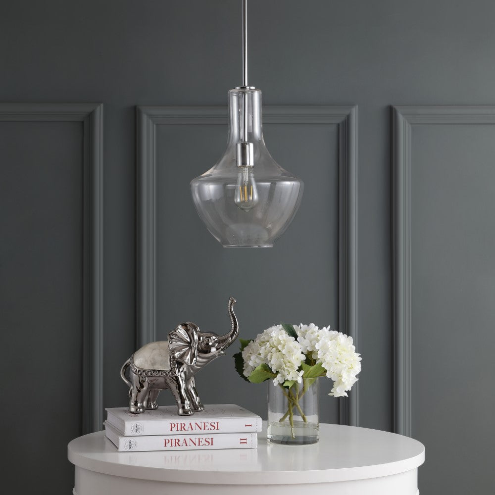 Nile Glass/Metal LED Pendant