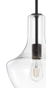 Nile Glass/Metal LED Pendant